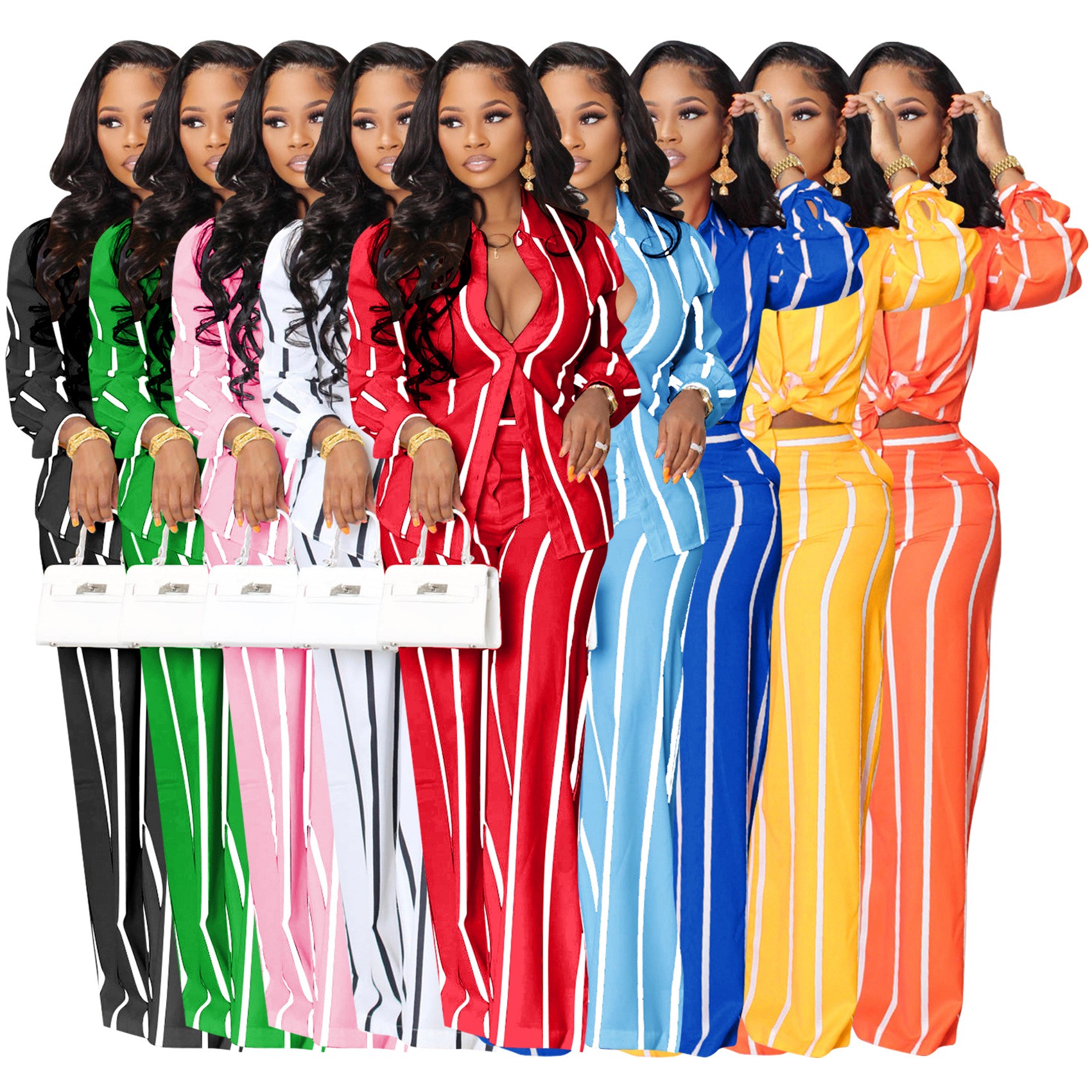 Summer Clothing Sets - Women Outfit Two Piece Set Elegant