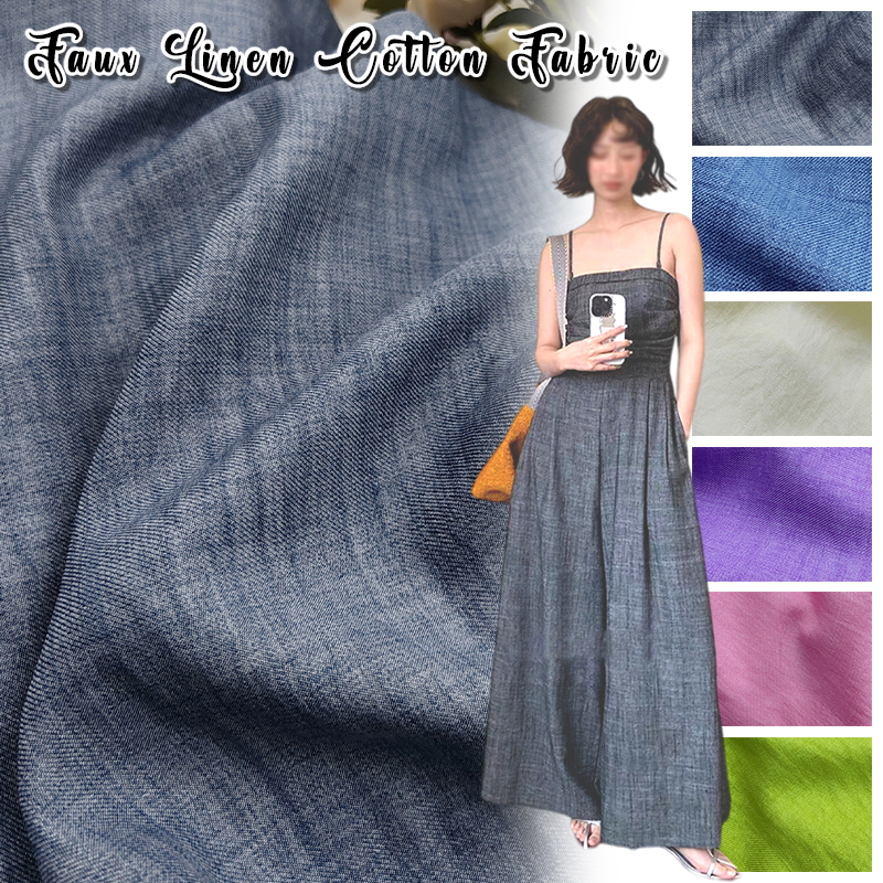 Summer Clothing Design - Slightly Wrinkled Soft Breathable Imitation Linen