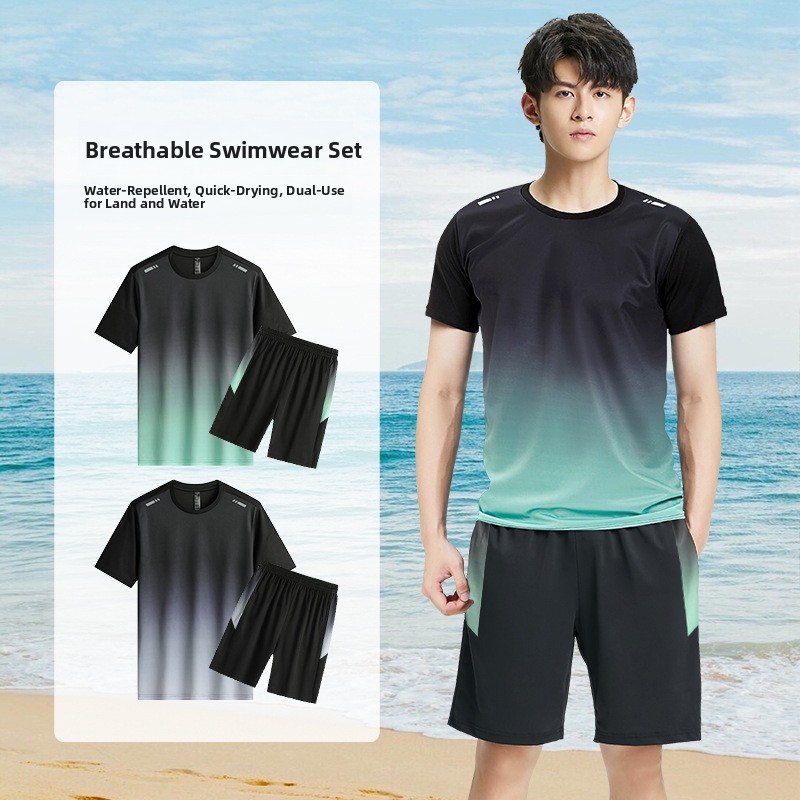 Summer Clothing Sets - Men's Fitness Clothing Set Quick Dry