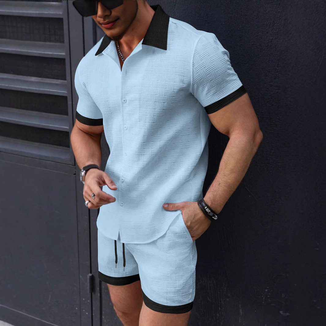 Summer Clothing Sets - Matching Sets Trend Men Suit Linen