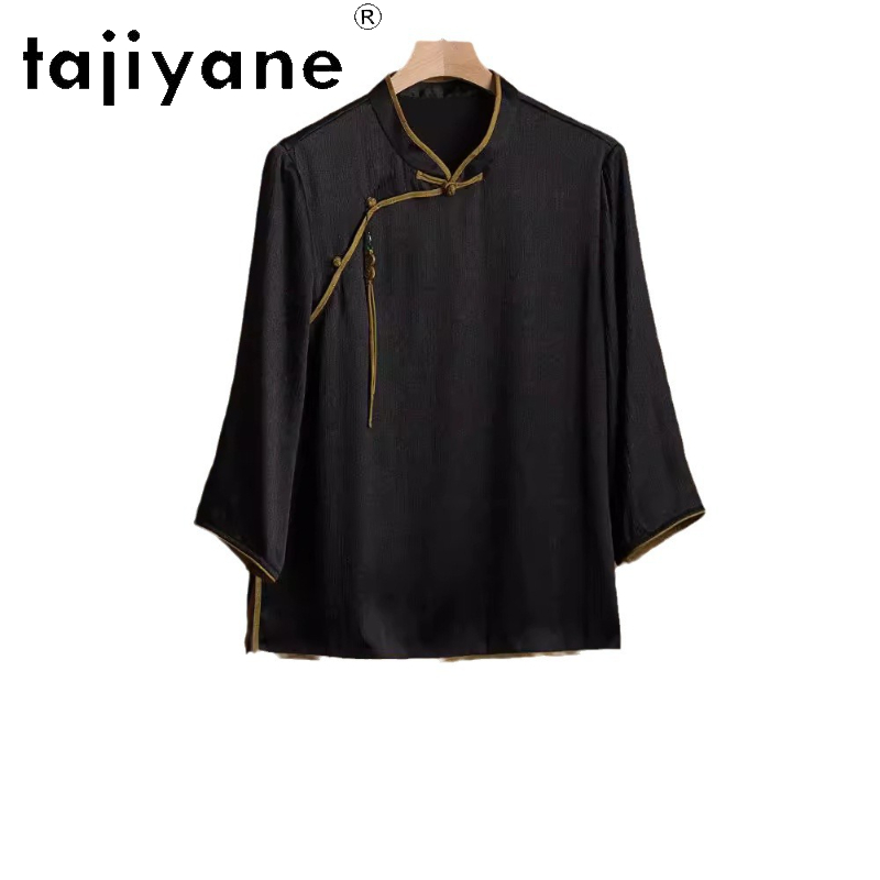 Summer Clothing Essentials Women - TAJIYANE 100% Real Mulberry Silk T