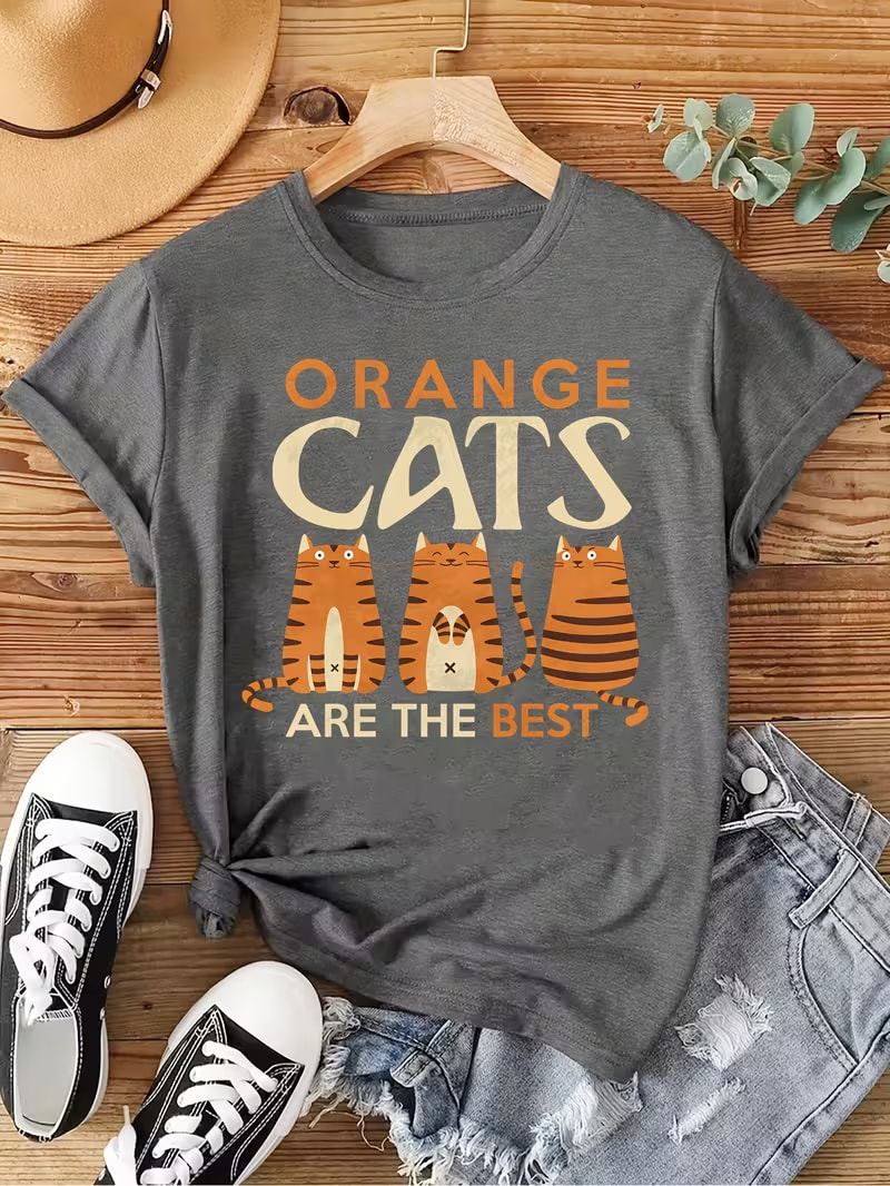 Summer Clothing Essentials Women - Plus Size Women's Short Sleeve T-Shirt