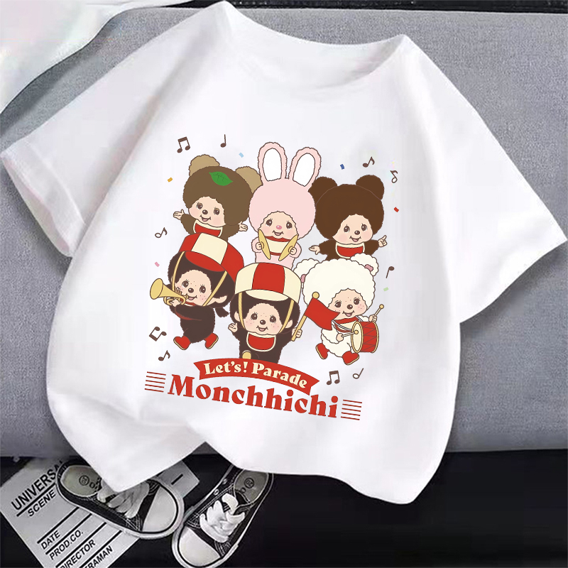 Summer Clothing Girl - MONCHHICHI Short Sleeve T Shirt for
