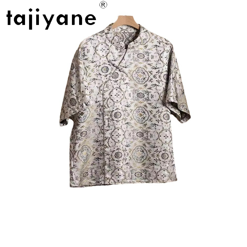 Summer Clothing Essentials Women - TAJIYANE 100% Mulberry Silk T Shirts