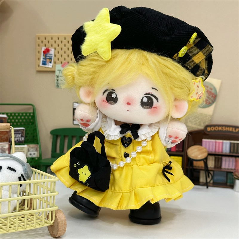 20cm Cotton Doll Clothes Summe - Yellow Summer Clothing recension och pris