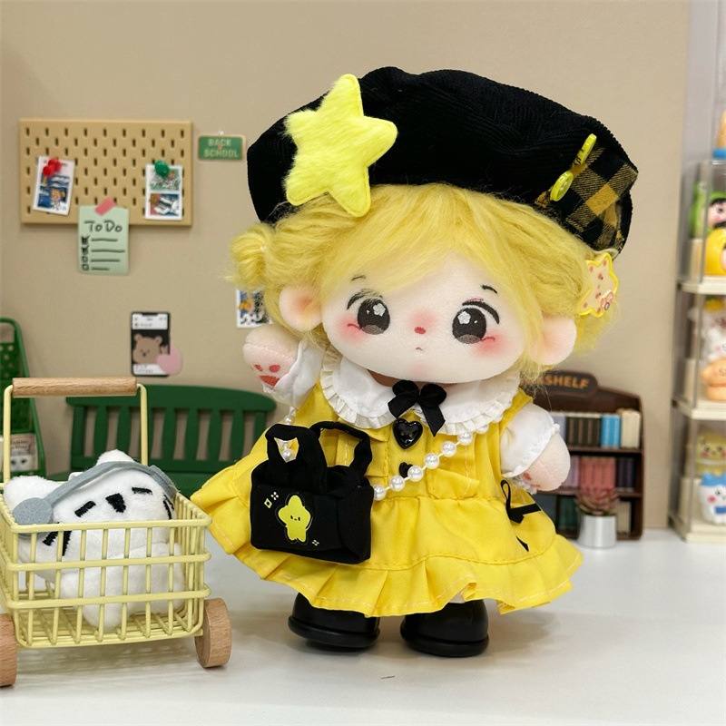 20cm Cotton Doll Clothes Summe - Yellow Summer Clothing recension och pris