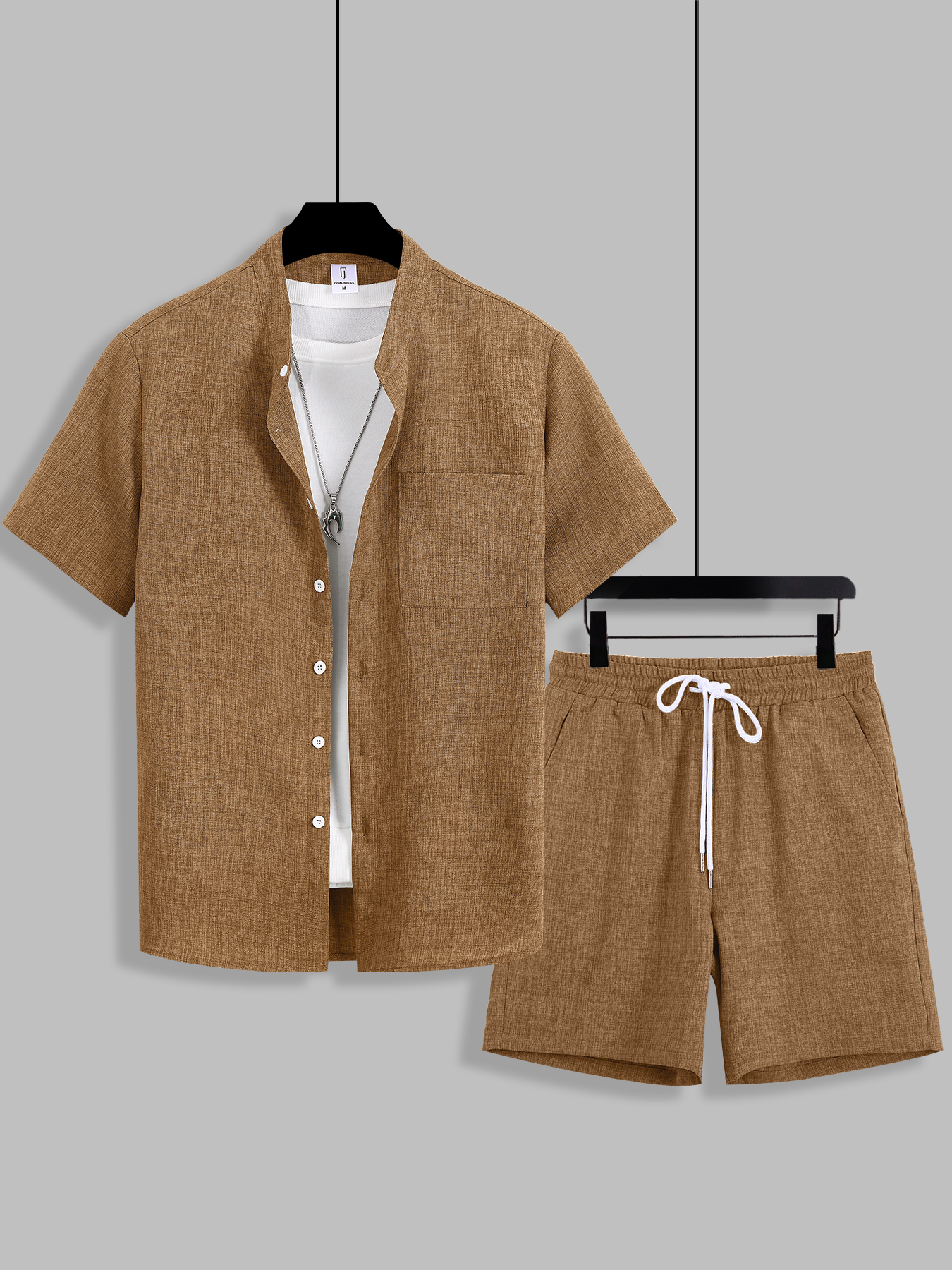 Summer Men's Cotton Linen Text - Summer Clothing Trends recension och pris