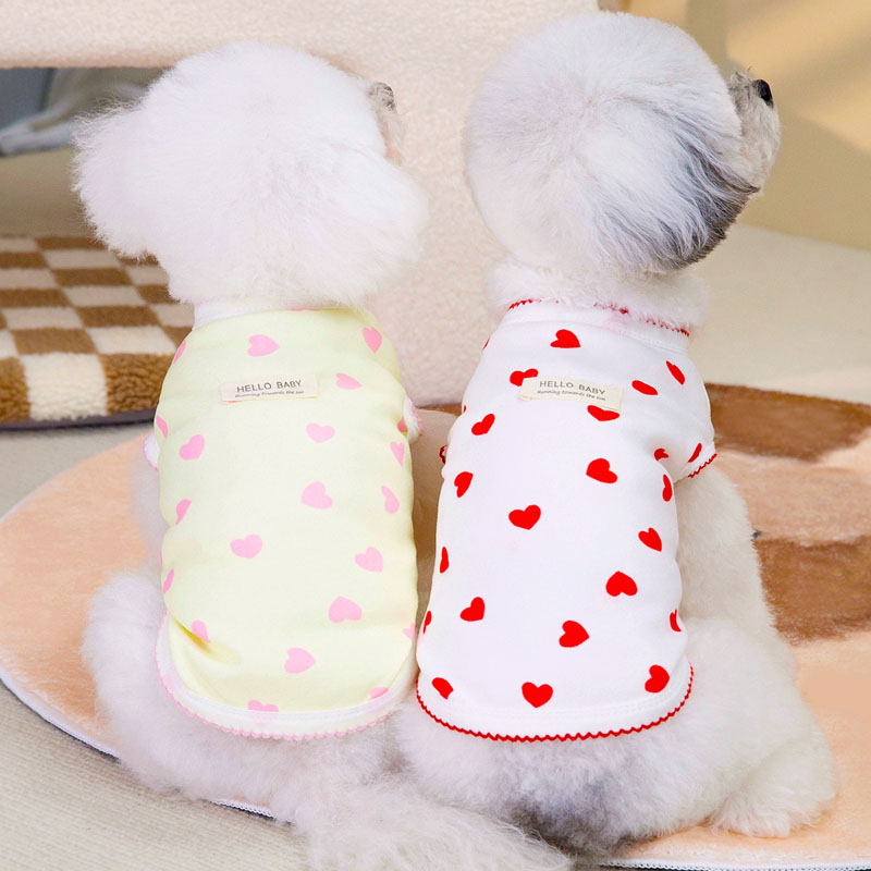 Yellow Red Dog Clothes Short S - Yellow Summer Clothing recension och pris