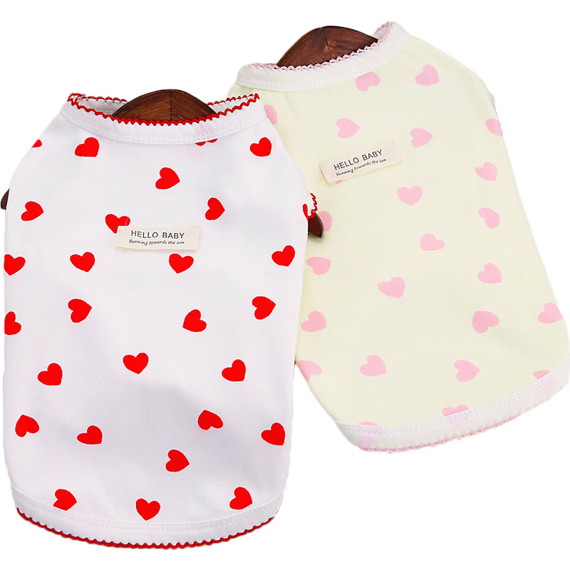 Yellow Red Dog Clothes Short S - Yellow Summer Clothing recension och pris