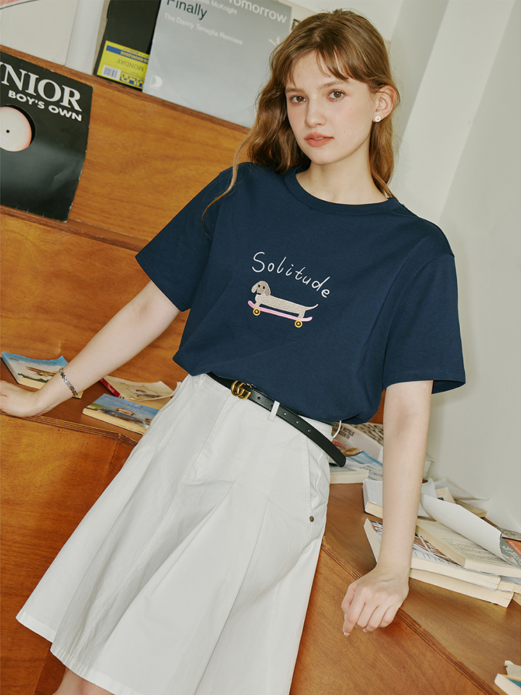 FSLE Women Printed T-Shirt Sum - Yellow Summer Clothing recension och pris