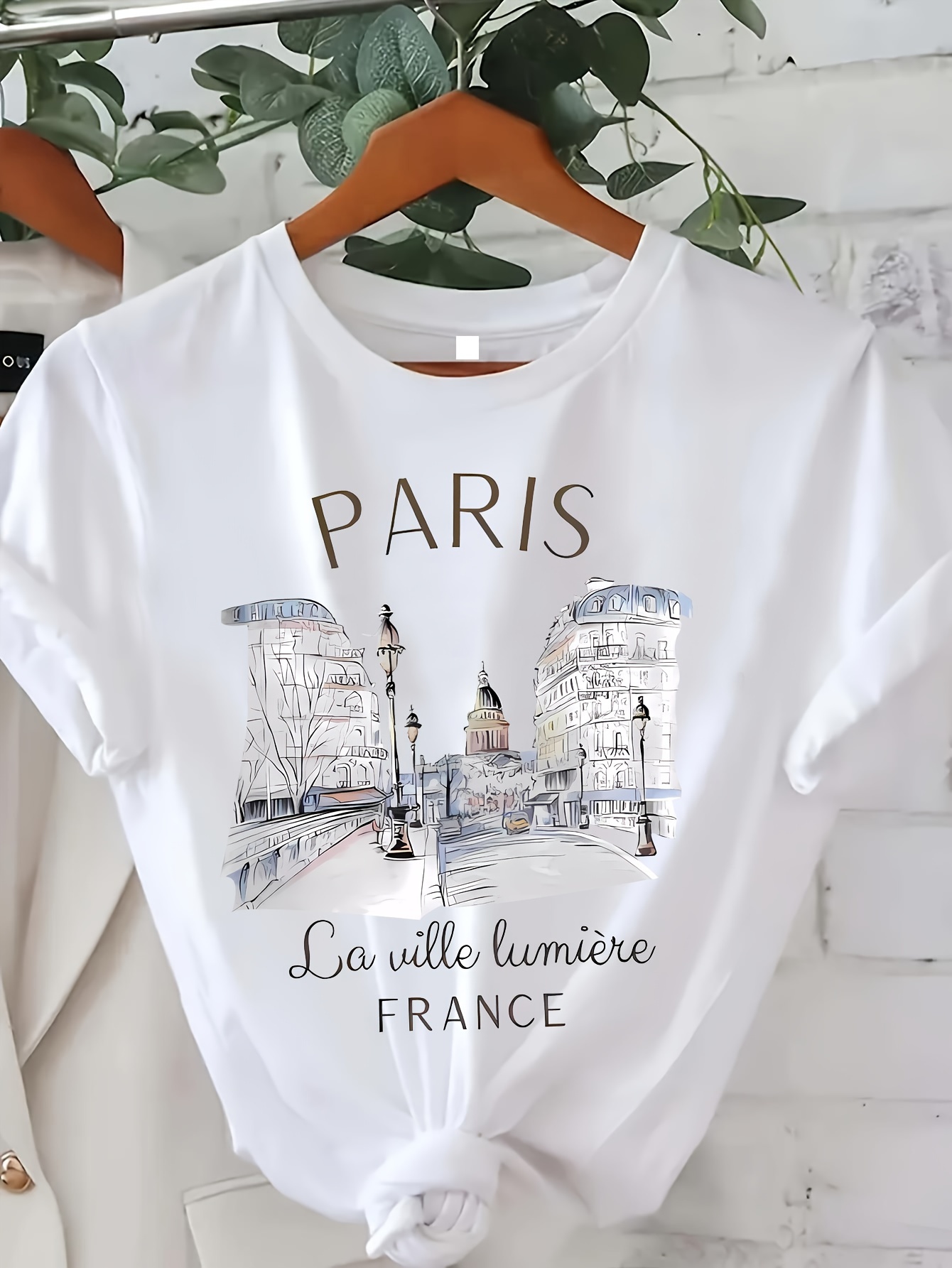Paris Women Print T-shirt Girl - Summer Clothing In Paris recension och pris