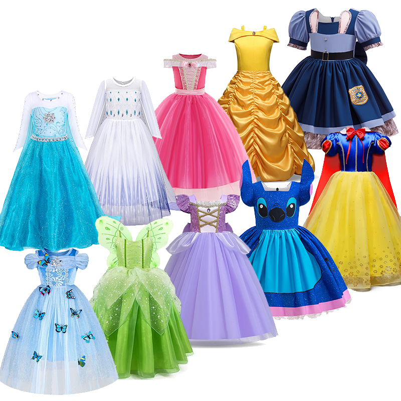 Girl Elsa Anna Dress Princess  - Summer Clothing Baby recension och pris
