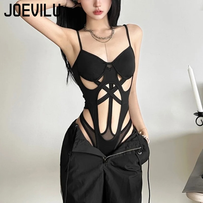Y2K Black Bodysuit Women Hollo - Summer Clothing Bundle recension och pris