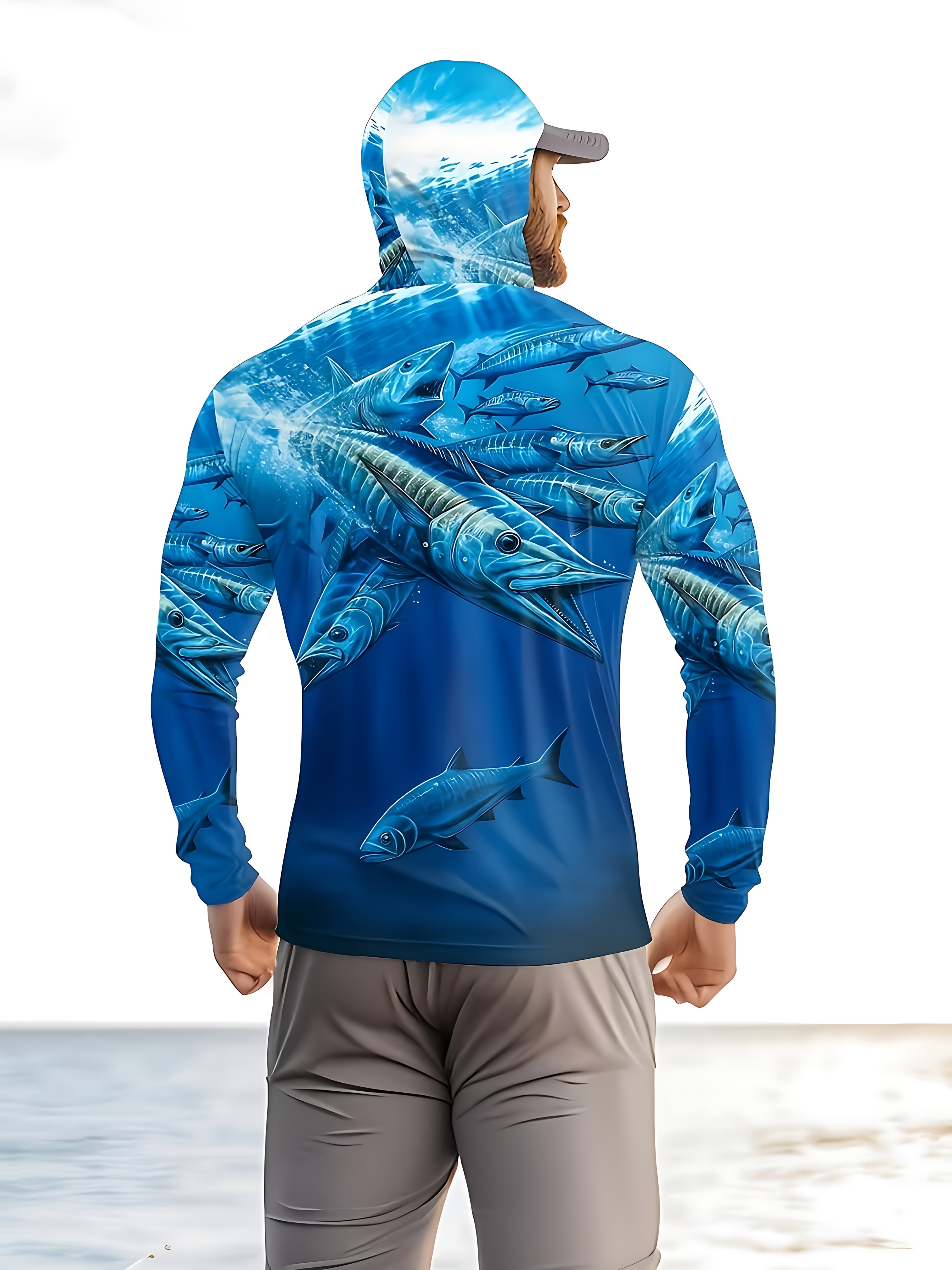 Fishing Shirt Hooded Men Fishi - Summer Clothing Trends recension och pris