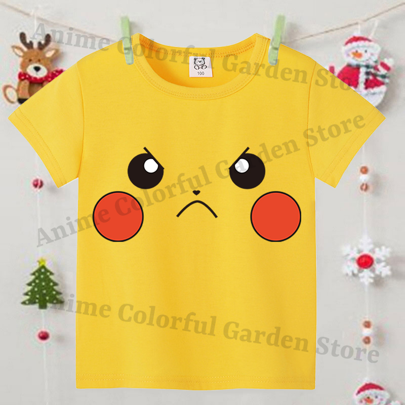 Pokemons Yellow Cute Short-sle - Summer Clothing Girl recension och pris