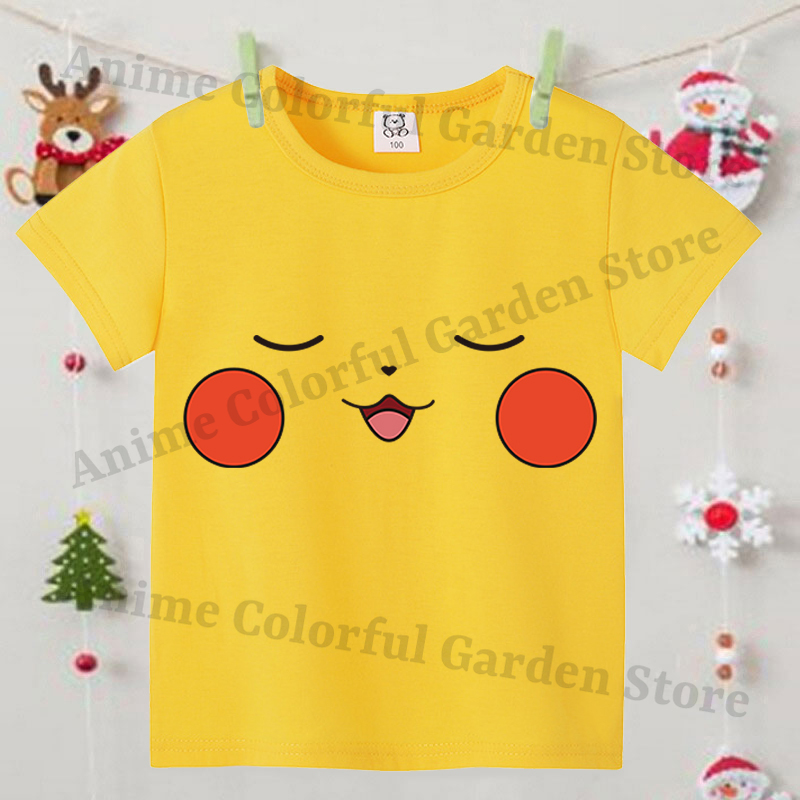 Pokemons Yellow Cute Short-sle - Summer Clothing Girl recension och pris