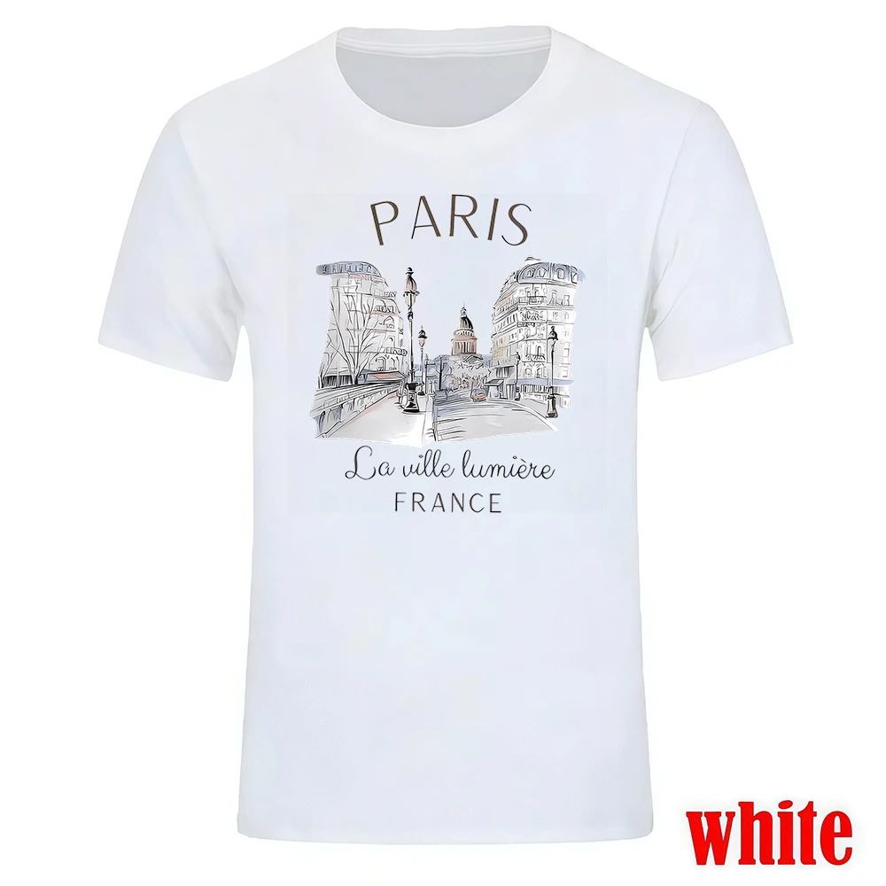 90s T Shirt Paris Men's Print  - Summer Clothing In Paris recension och pris