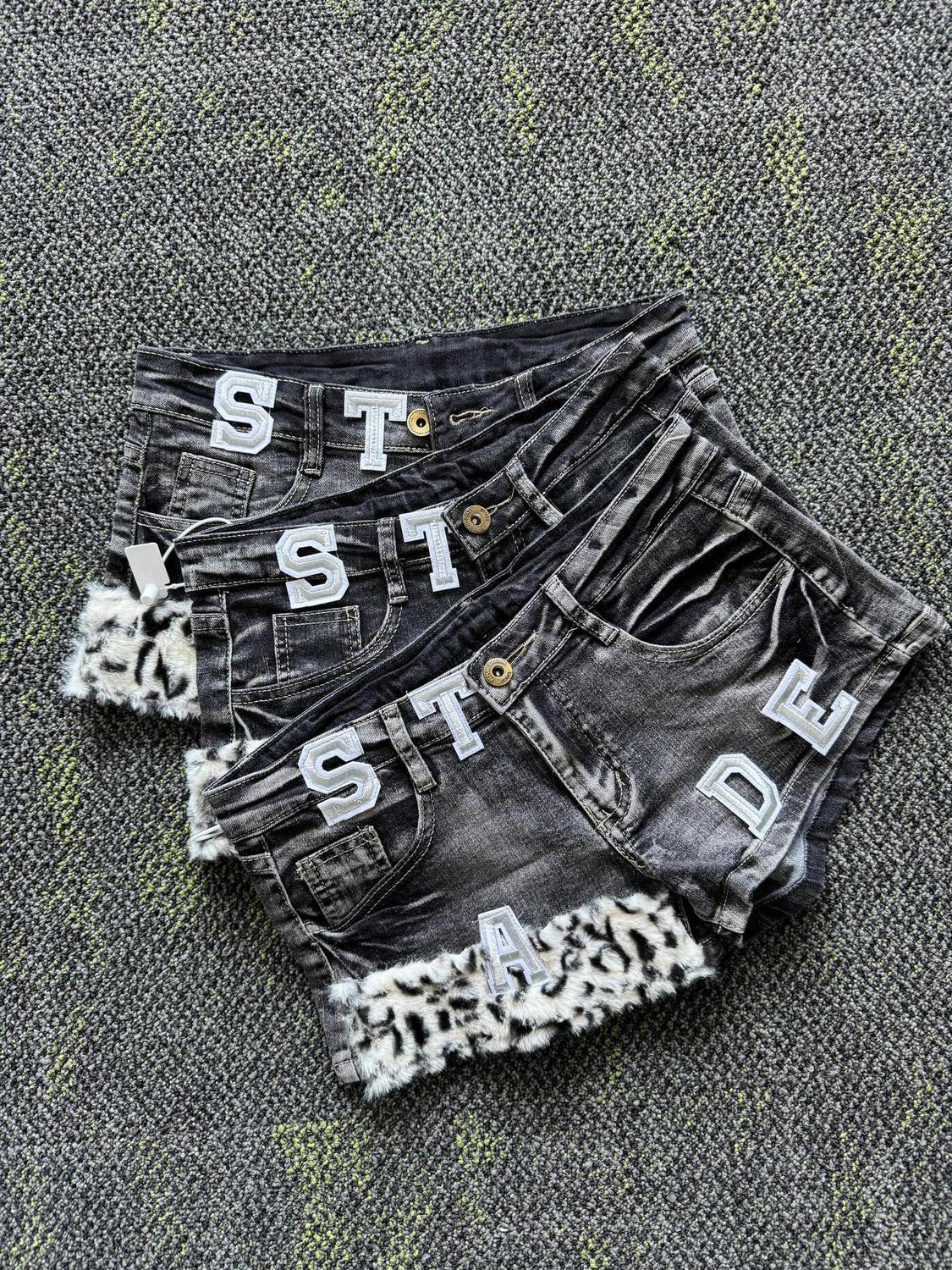 Y2k Embroidered Patch Denim Sh - Summer Clothing Girl recension och pris