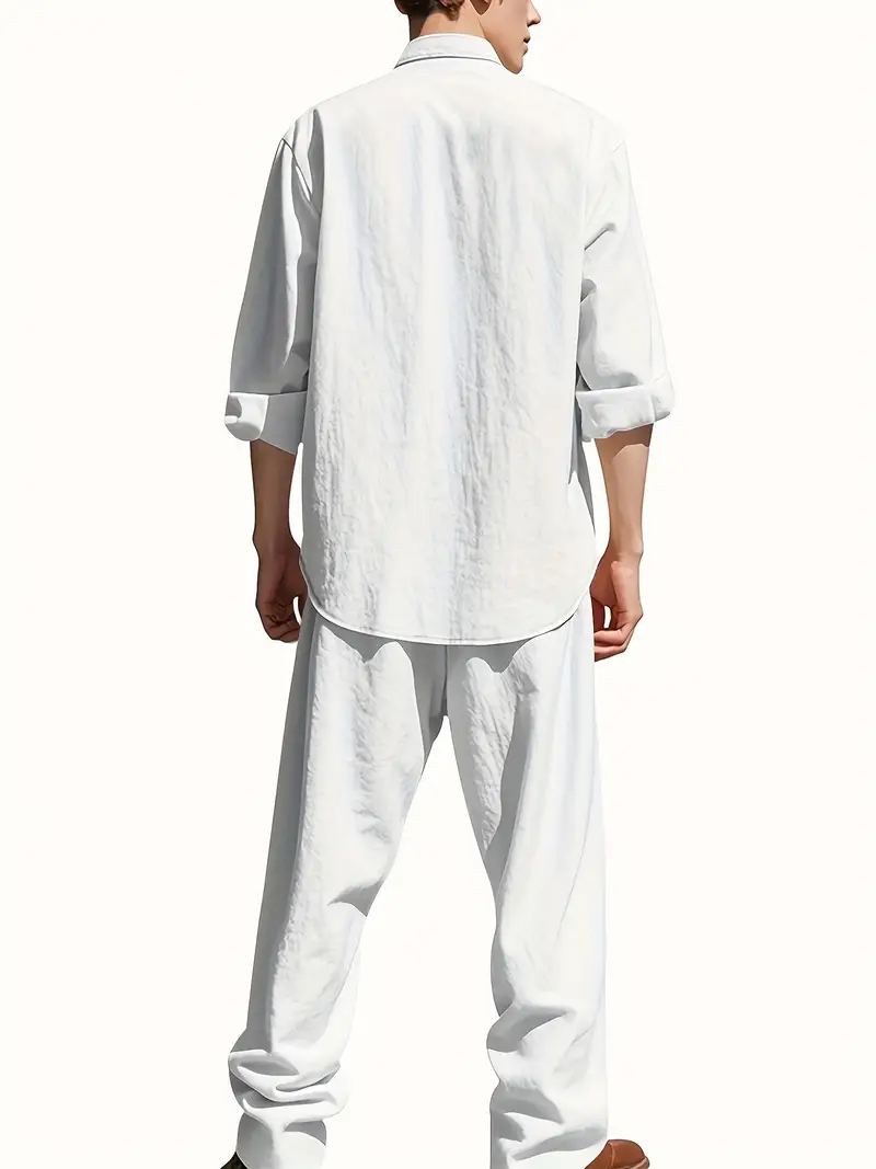 Men's White Linen Suit Set Lon - Summer Clothing Trends recension och pris
