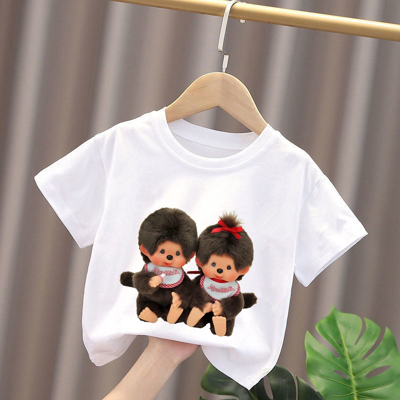 Monchhichi Kids T-shirts Anime - Summer Clothing Baby recension och pris