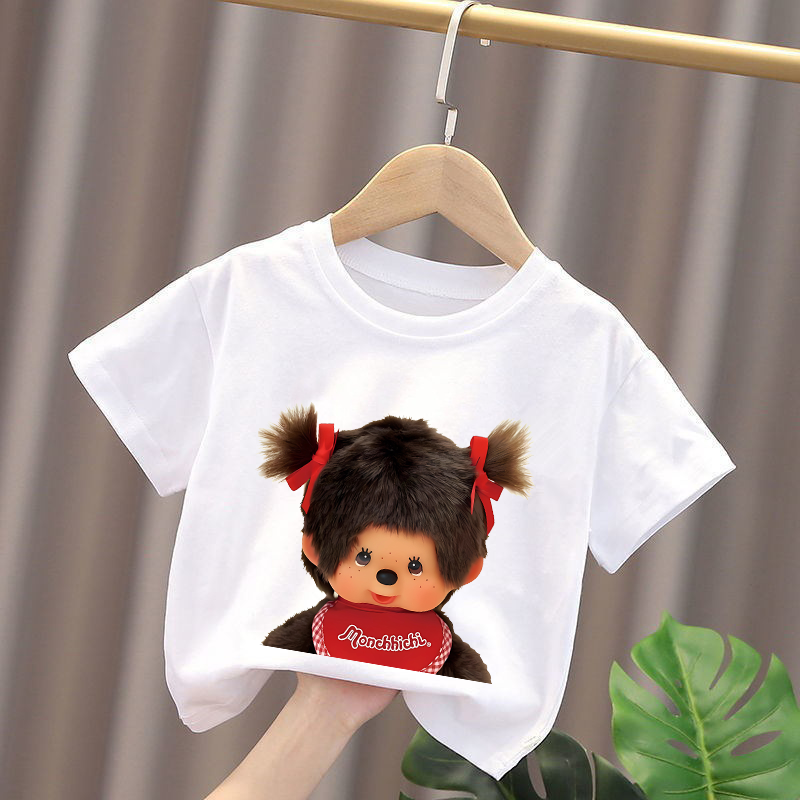 Monchhichi Kids T-shirts Anime - Summer Clothing Baby recension och pris