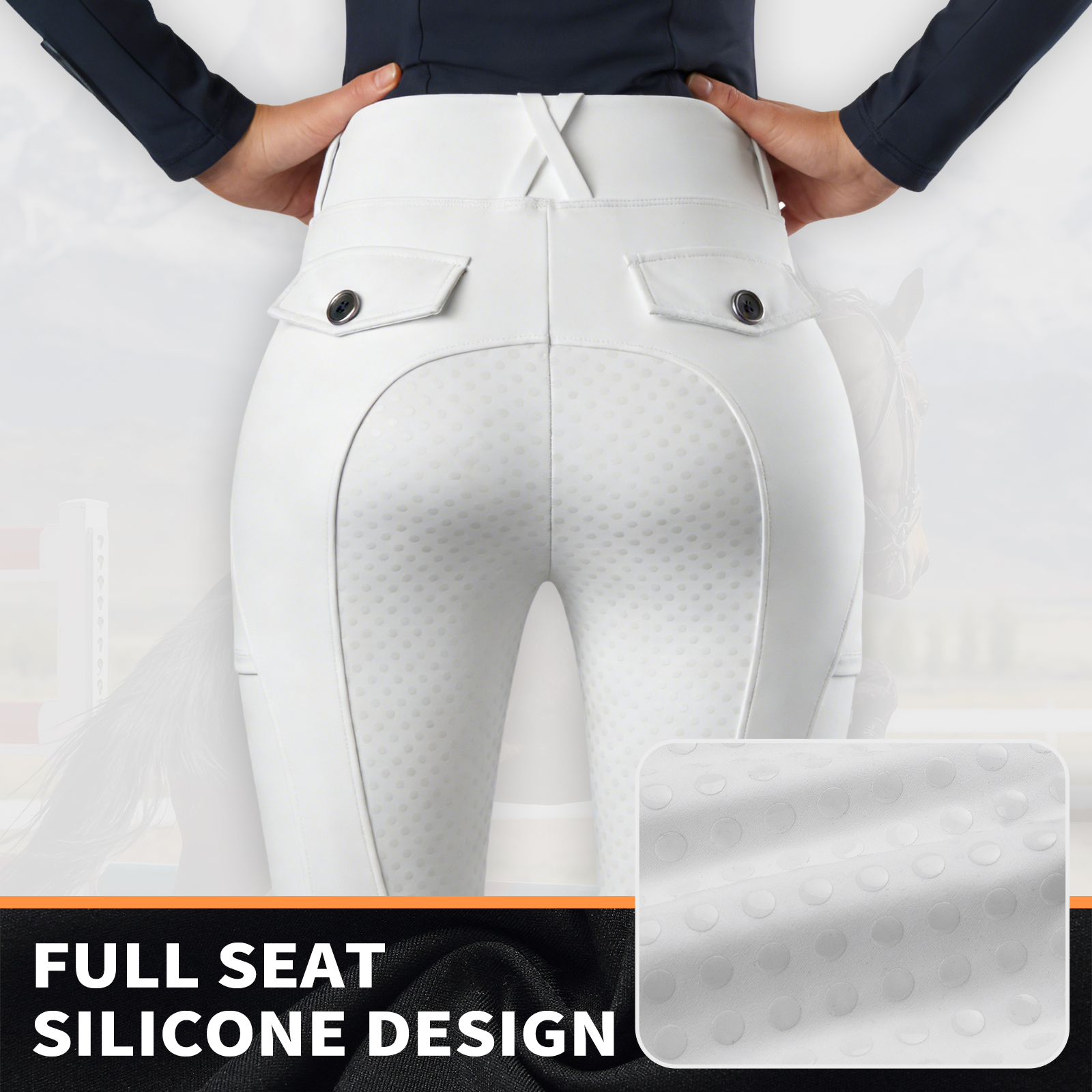 WOSAWE Silicone Horse Riding P - Summer Equestrian Clothing recension och pris