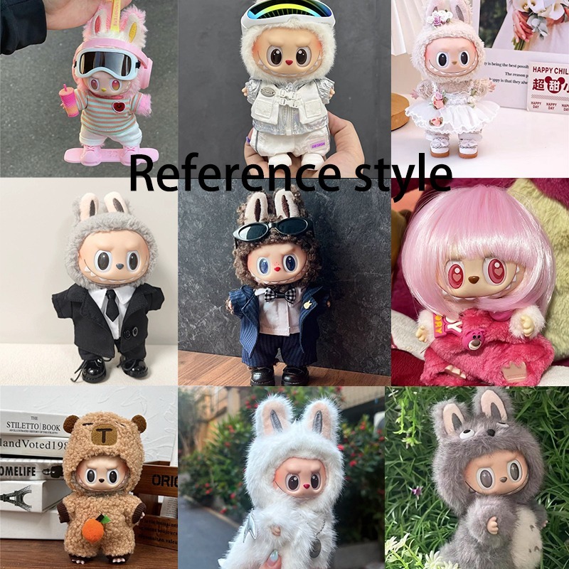 15 17cm For Labubu Doll Blind  - Summer Clothing Baby recension och pris