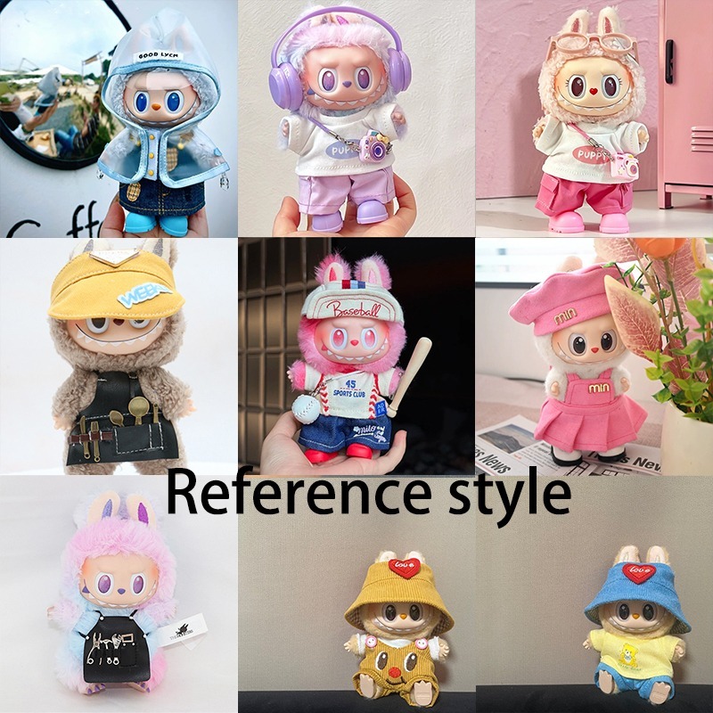 15 17cm For Labubu Doll Blind  - Summer Clothing Baby recension och pris