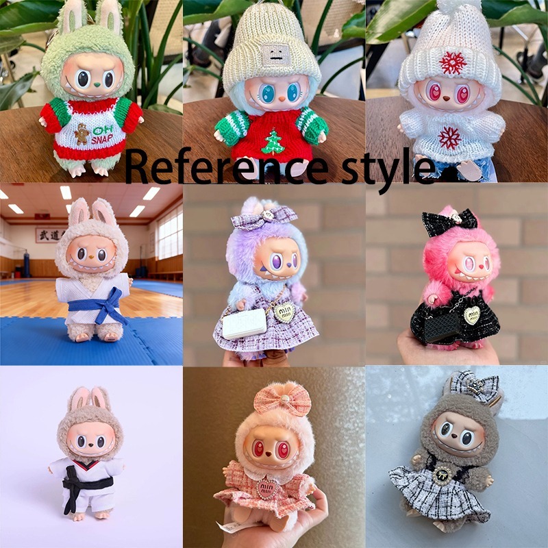 15 17cm For Labubu Doll Blind  - Summer Clothing Baby recension och pris