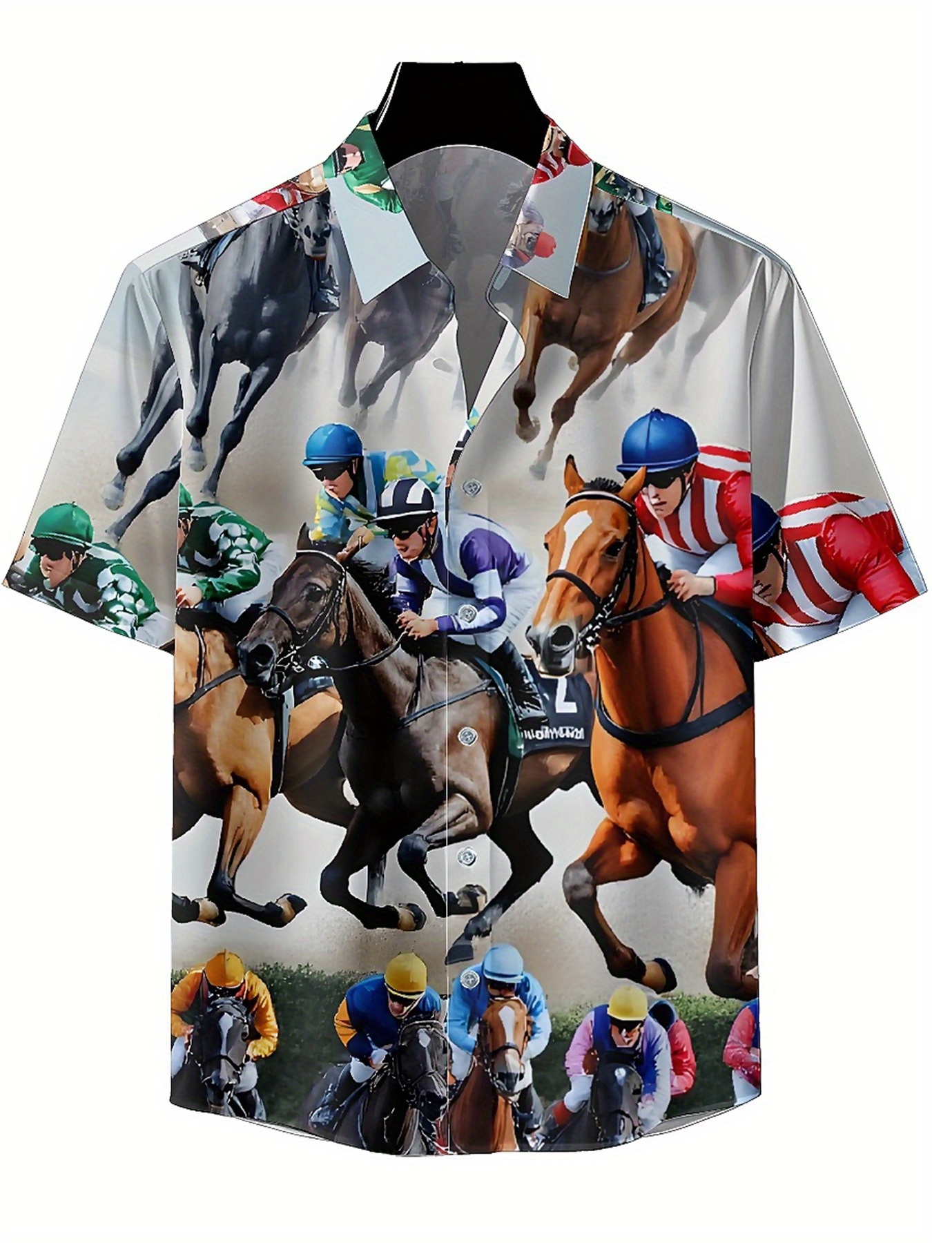 Men's Plus Size Hawaiian Shirt - Summer Equestrian Clothing recension och pris
