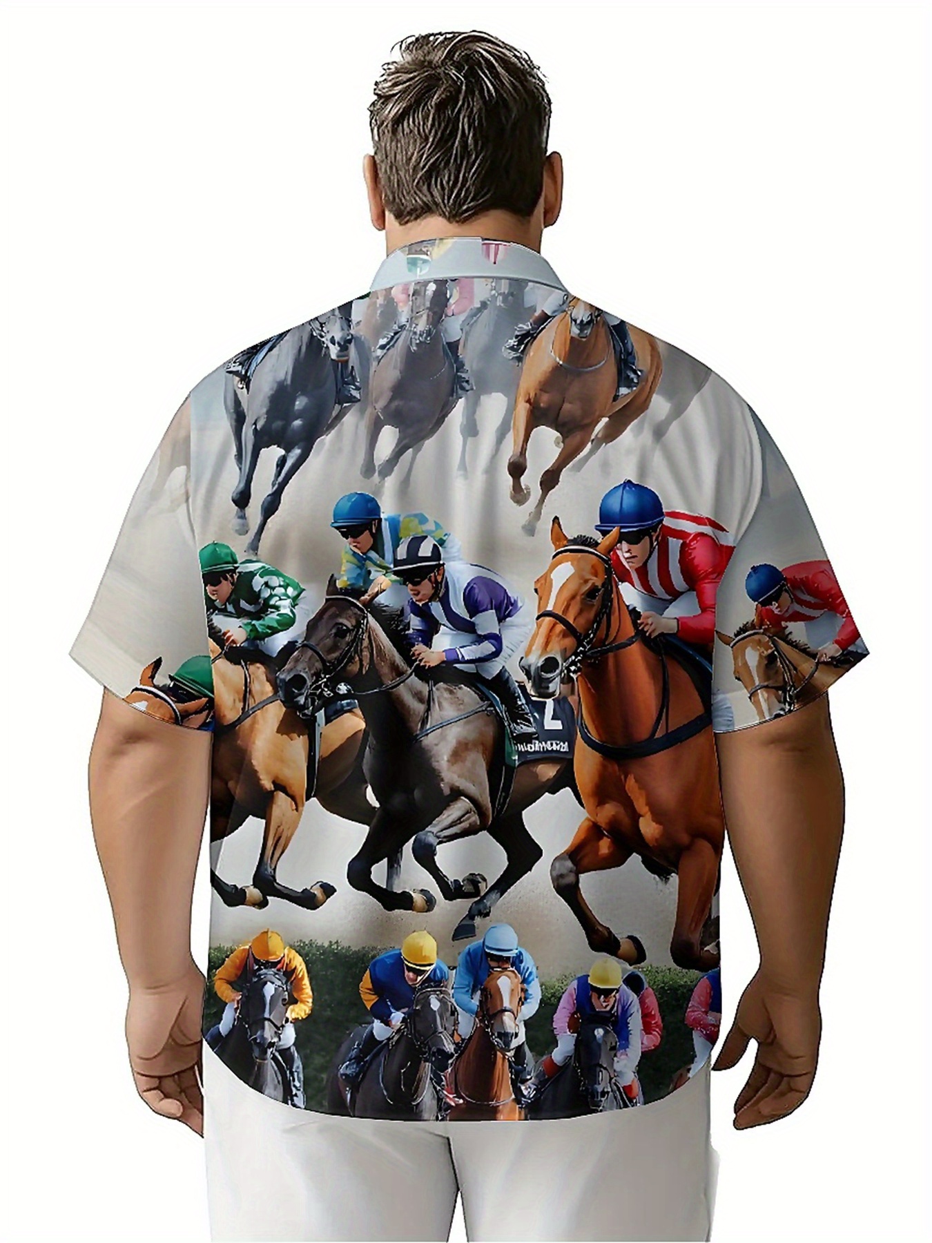 Men's Plus Size Hawaiian Shirt - Summer Equestrian Clothing recension och pris