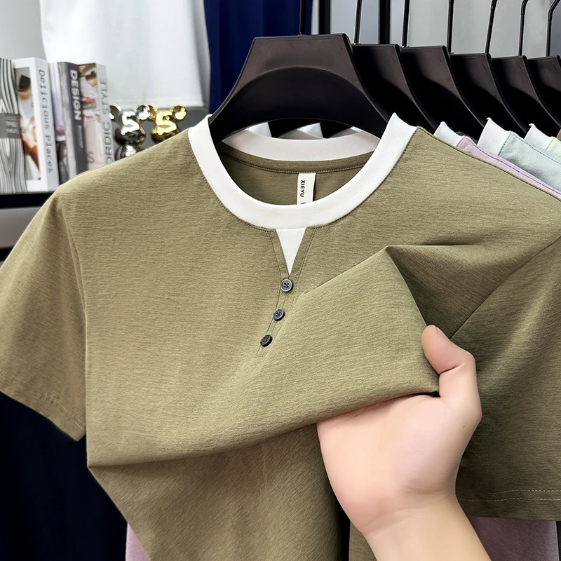 Mens Short Sleeve Henley Neck  - Summer Clothing Trends recension och pris