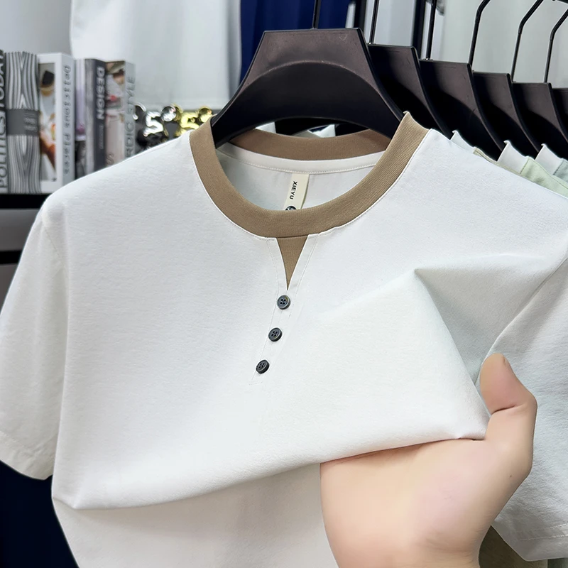 Mens Short Sleeve Henley Neck  - Summer Clothing Trends recension och pris