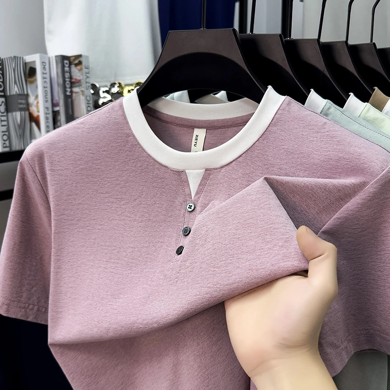 Mens Short Sleeve Henley Neck  - Summer Clothing Trends recension och pris