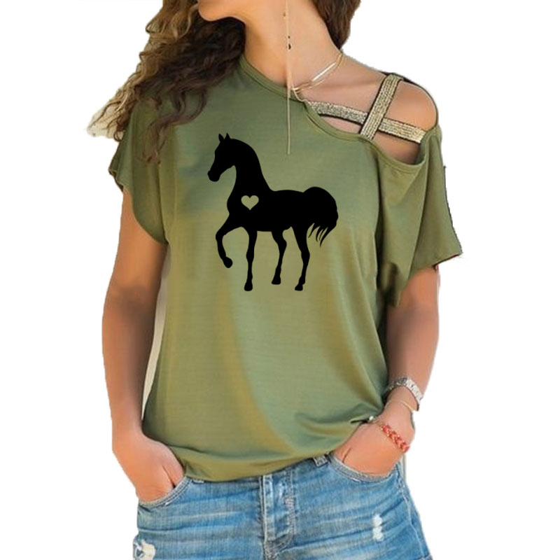 Summer New Heart horse tshirt  - Summer Equestrian Clothing recension och pris