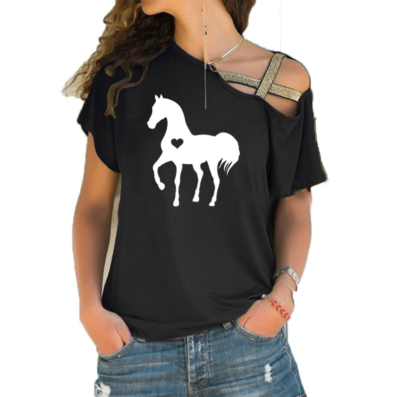 Summer New Heart horse tshirt  - Summer Equestrian Clothing recension och pris