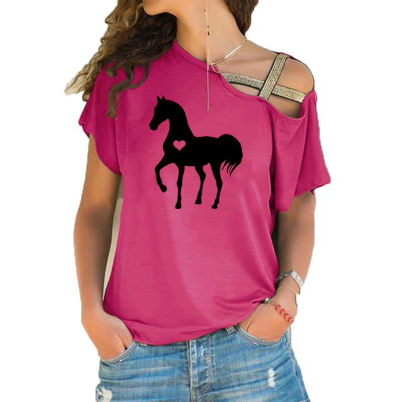 Summer New Heart horse tshirt  - Summer Equestrian Clothing recension och pris