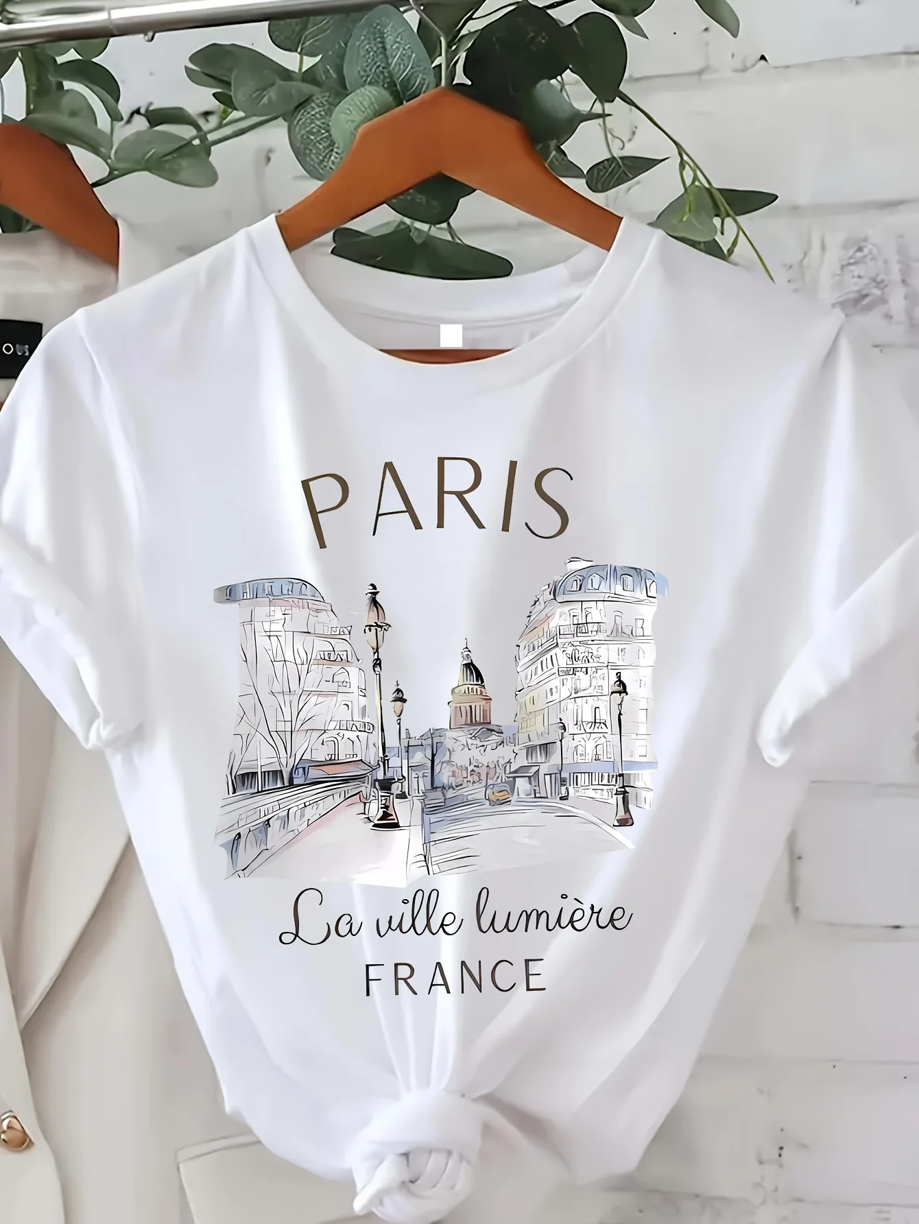 90s T Shirt Paris Women Print  - Summer Clothing In Paris recension och pris