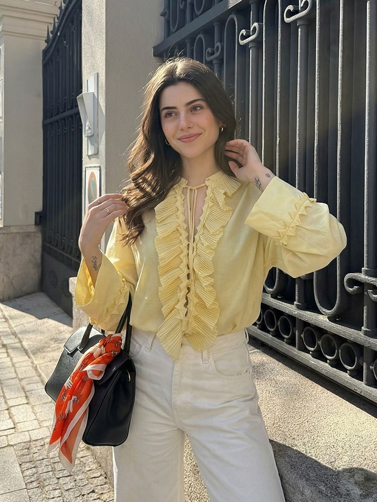 HH Women Yellow Long Sleeve Bl - Yellow Summer Clothing recension och pris