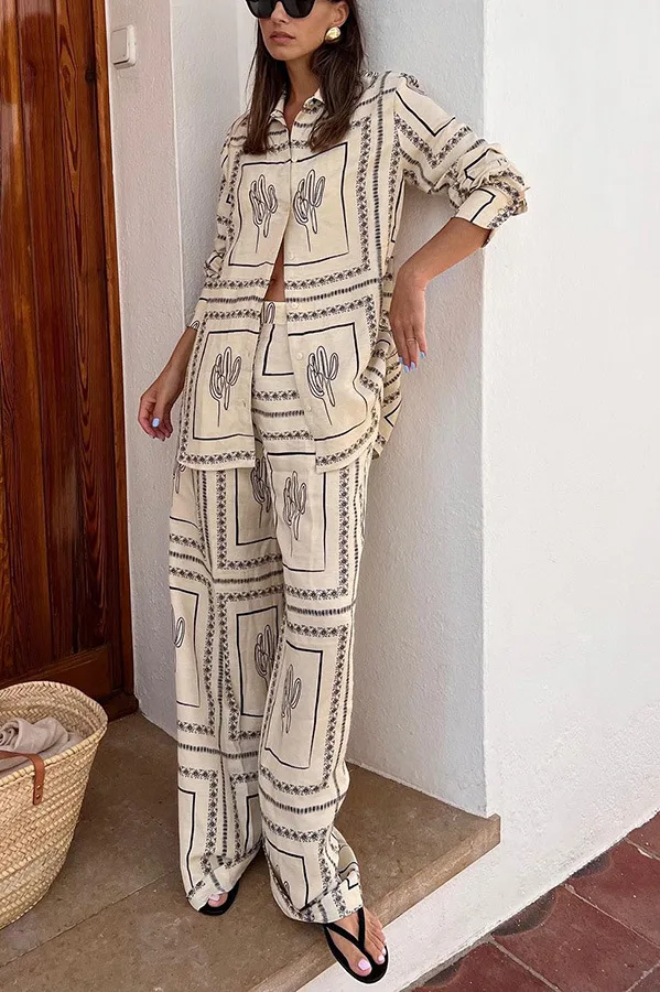Printed Shirts Two Piece Set W - Summer Clothing Sets recension och pris