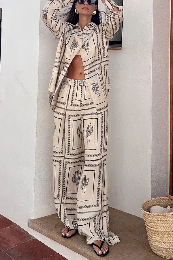 Printed Shirts Two Piece Set W - Summer Clothing Sets recension och pris