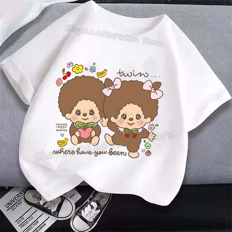 MONCHHICHI Short Sleeve T Shir - Summer Clothing Girl recension och pris
