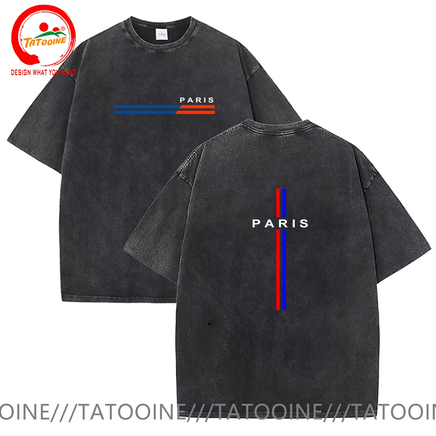 Vintage Washed Cotton T-Shirt  - Summer Clothing In Paris recension och pris