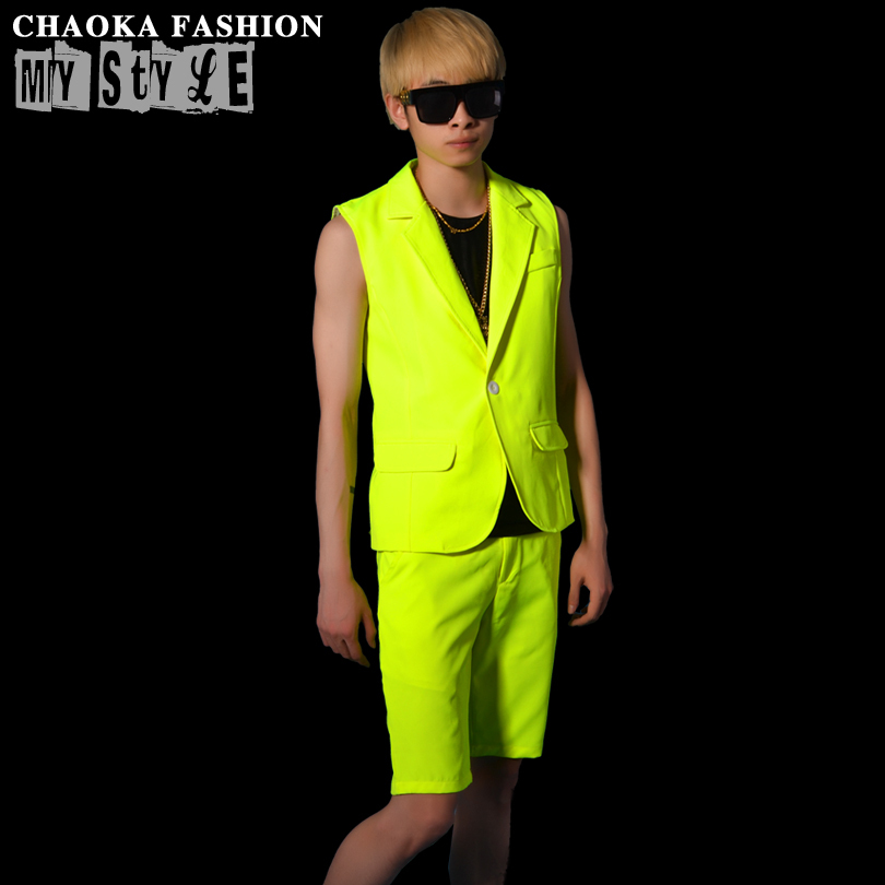 New Korean Mne's Fashion Slim  - Yellow Summer Clothing recension och pris
