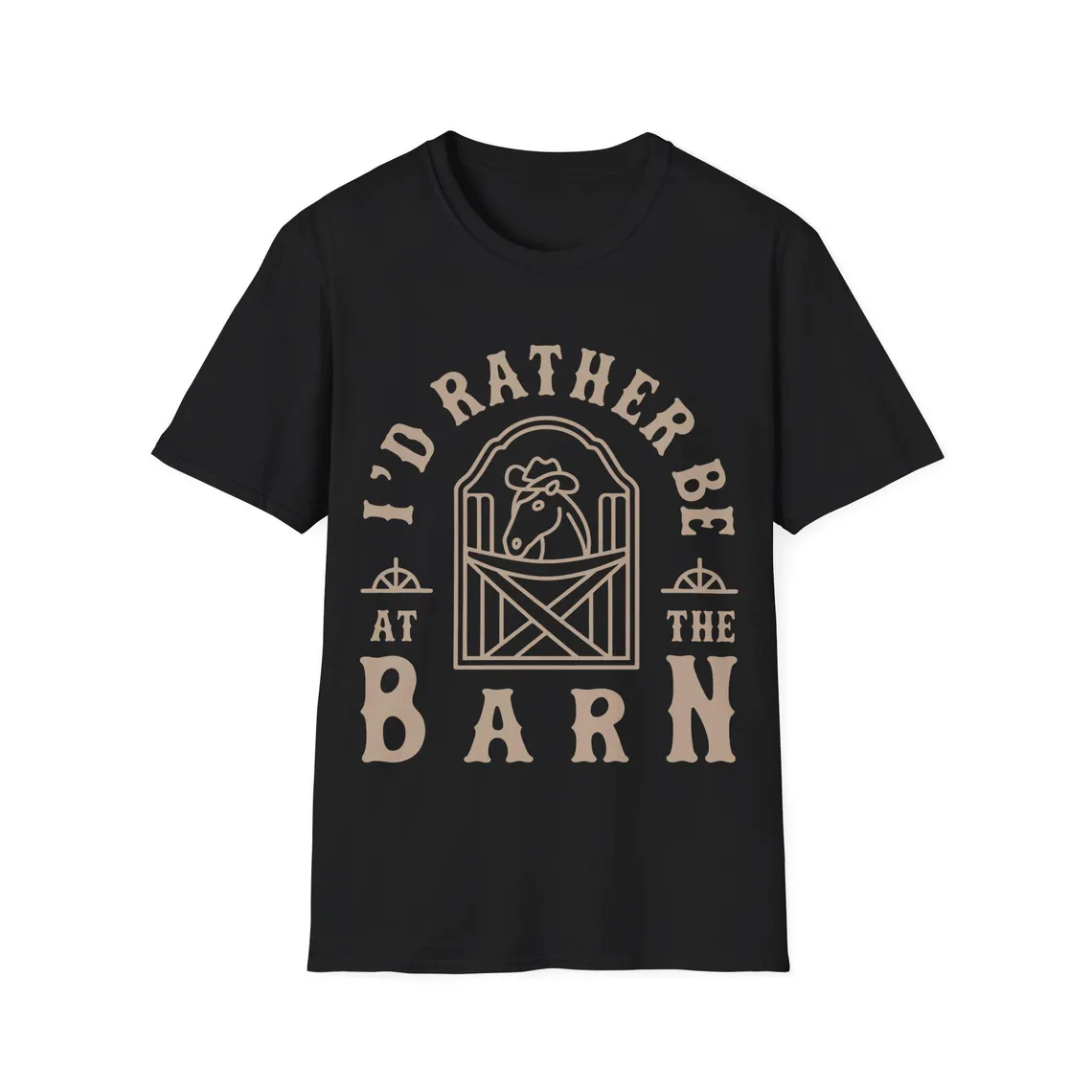 I'd Rather Be At The Barn T-Sh - Summer Equestrian Clothing recension och pris